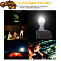 【Ready Stock】Portable E27 Bulb Lamp Led Work Light Compatible For Ridgid 18v Aeg 18v Lithium Batteries For Indoor Outdoor