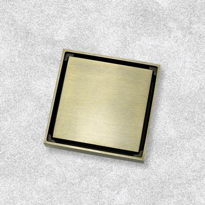 brass-shower-drain-bathroom-floor-drain-tile-insert-washroom-invisible-drain-cover-square-waste-floor-drain-10x10-cm-rose-gold-by-hs2023