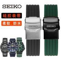 二สายนาฬิกา Seiko เบอร์5สายยาง SEIKO เบอร์5 Pilot Water Ghost สายนาฬิกาซิลิโคนกันน้ำกันเหงื่อ20 22มม.