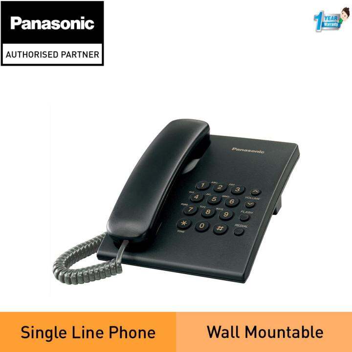 PANASONIC TS500 CORDED PHONE WALL MOUNTABLE KXTS500MLB Lazada