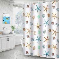 Modern langsir curtain PEVA waterproof bathroom shower curtain moldy langsir Kalis air tirai langsir Bilik Mandi white square grid line