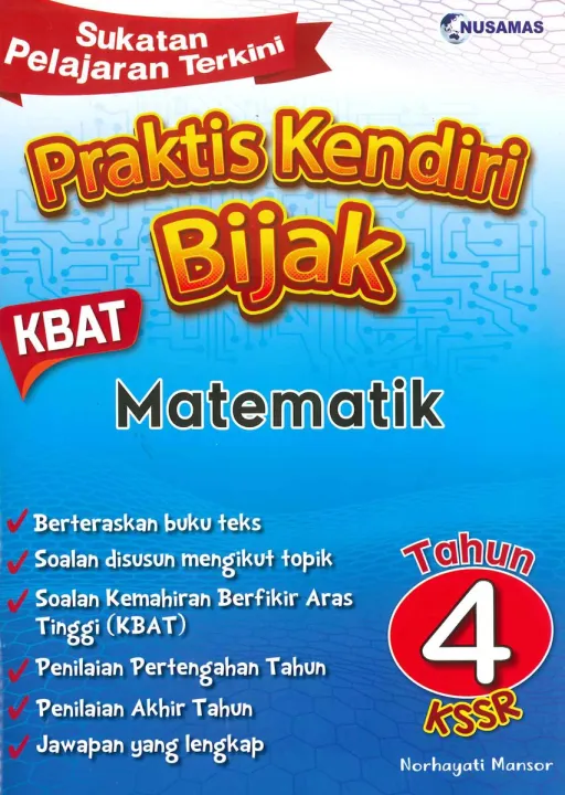 Buku Latihan Praktis Kendiri Bijak Matematik Tahun 4 Kssr Nusamas Lazada