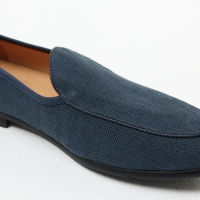 MARS PEOPLES - Belgian loafers linen สีน้ำเงิน