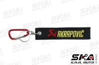 พวงกุญแจผ้าปัก ลาย Akrapovic  ผ้าปัก 2 ฝั่ง สำหรับ สายซิ่ง สีสดใส เท่ไม่ซ้ำใคร งานหายาก!! KeyChain Akrapovic