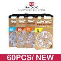 ♚✢ Hearing Aid Batteries 60PCS / 10 Cards RAYOVAC PEAK 1.45V A312 10 A13 675 PR41 Zinc Air Battery For BTE CIC RIC OE Hearing Aids