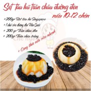 SET TÀU HŨ TRÂN CHÂU ĐƯỜNG ĐEN 10 chén