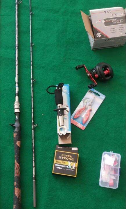 Python skin luya rod H hardness light ray rod black fishing rod grips ...
