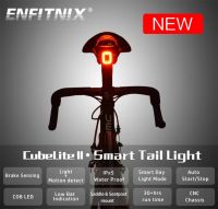 Enfitnix Cubelite II Auto Brake Road Bike Rear Light Smart Sensor Cycling MTB Taillight USB Charge Bicycle LED Breathable Light