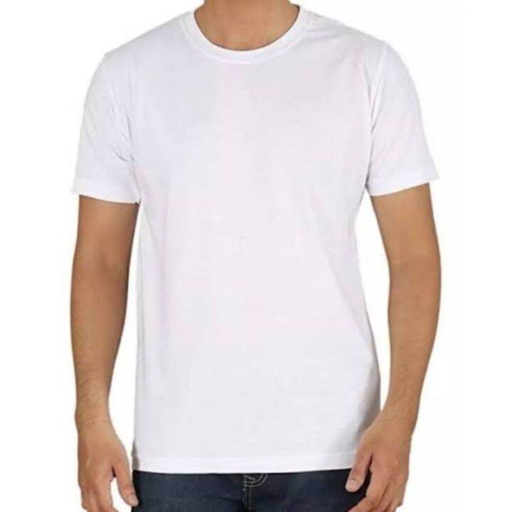 Plain White T Shirt 135GSM for Silk ScreenSublimation Casual ...