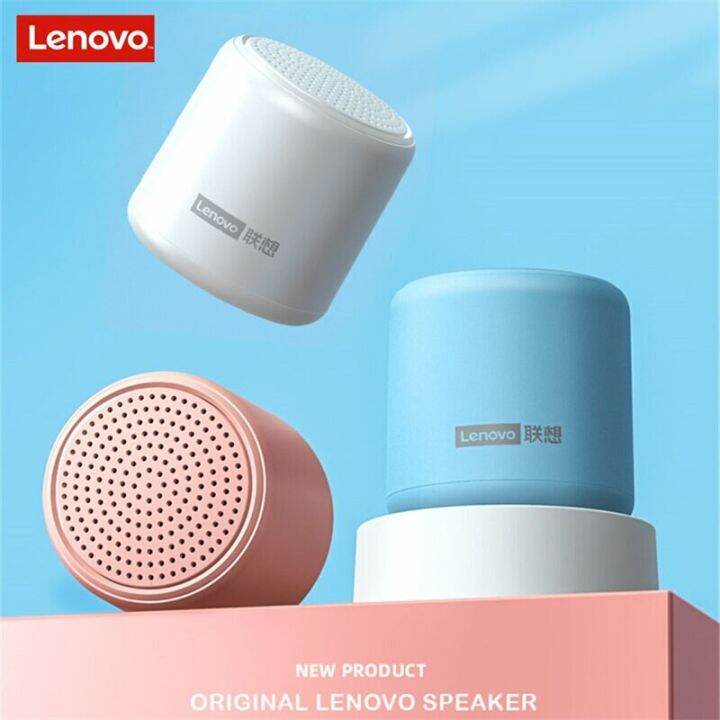 ลำโพง-lenovo-5-0บลูทูธไร้สายขนาดเล็กของแท้เชื่อมต่อด้วย-tws-กลางแจ้งพร้อมสายคล้องแบบพกพากล่องเสียง