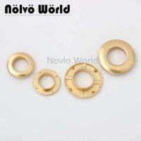 10-50 pieces 8mm 11mm 14mm stain gold pushed eyelet grommets bag chain metal press round grommet