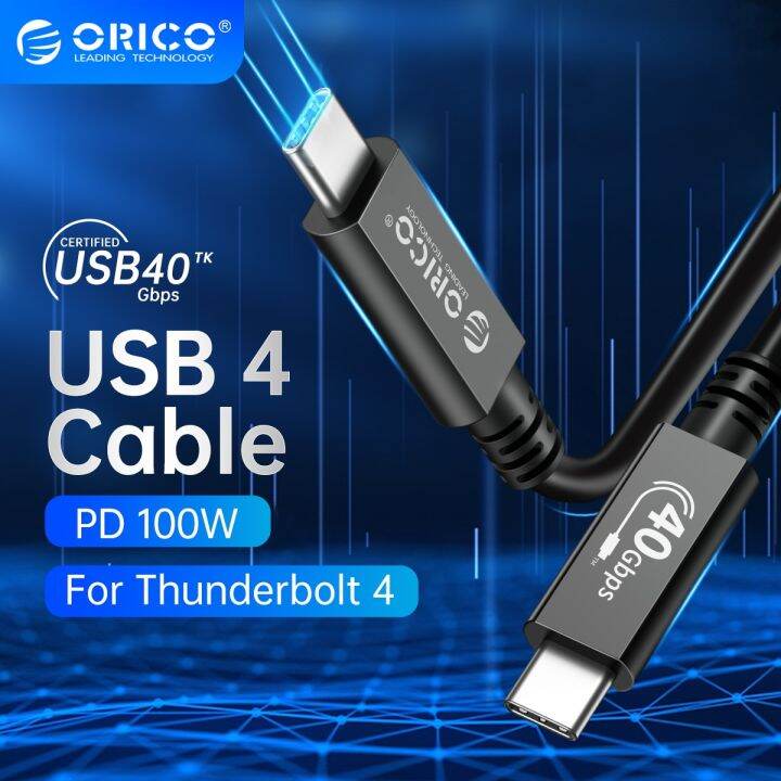 ORICO Thunderbolt Cable USB4 Cable Certified USB C Cable with 8K60Hz