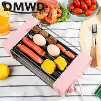 【LZ】﹉⊕◄  DMWD-Mini Máquina Elétrica De Aquecimento De Salsicha Hot Dog Roller Casa Sausage Grill Churrasco Assado Máquina De Café Da Manhã Non-stick 2 ou 3 Varas