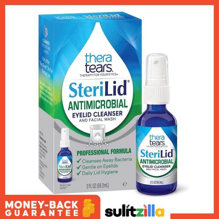 TheraTears SteriLid Antimicrobial Eyelid Cleanser and Facial Wash, 2 Fl