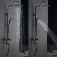【LZ】▣✧™  Conjunto de chuveiro doméstico com display digital temperatura constante torneira de água quente e fria bocal de chuveiro cobre estilo europeu