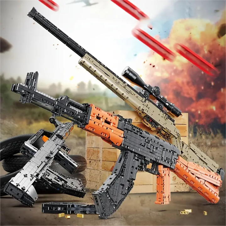 ĐỒ CHƠI LẮP RẮP KIỂU LEGO PUBG MÔ HÌNH SÚNG AK47 TRONG GAME PUBG CSGO FREE  FIRE LỬA CHÙA XB24006  1393pcs  Shopee Việt Nam