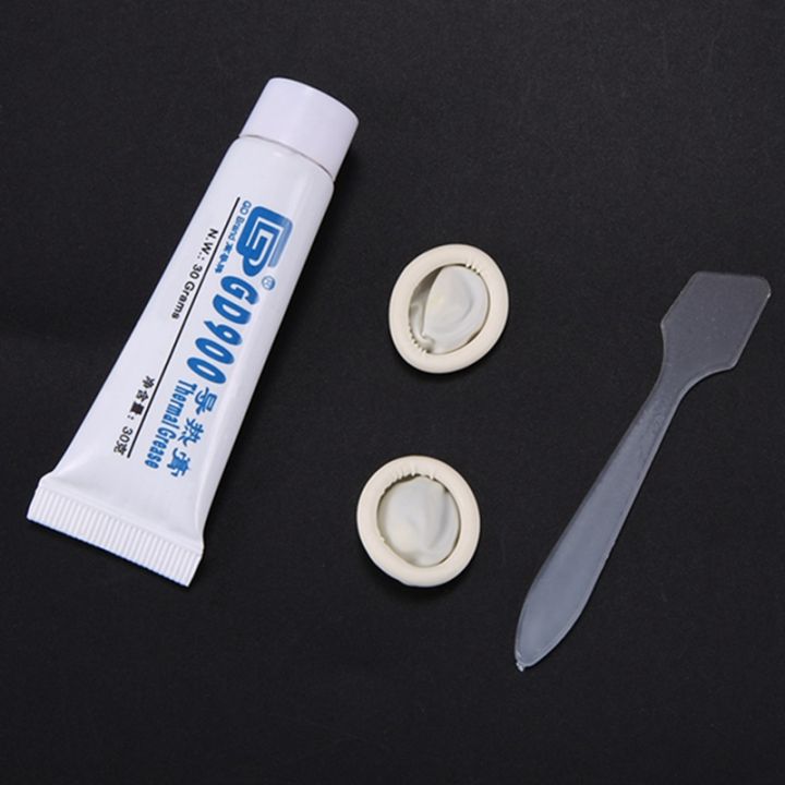 gd900-thermal-conductive-grease-paste-silicone-plaster-heat-sink-compound-net-weight-30-grams-high-performance-gray-for-cpu-st30