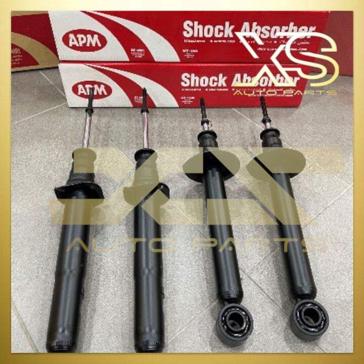 ORIGINAL APM FRONT AND REAR SHOCK ABSORBER ( GAS ) PROTON PERDANA V6