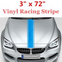 3 "X 72" Racing Stripe Vinyl Pinstripe Hood Decals รถบรรทุกรถยนต์