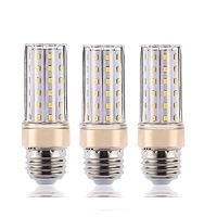 LED หลอดไฟ E27, หลอดไฟ LED ขนาด 10W ตกแต่งเทียนข้าวโพด LED โคมไฟเชิงค์, สีขาวอุ่น 3000K ปราศจากการกระพริบ, ท่อ, แพ็ก 3 หลอด