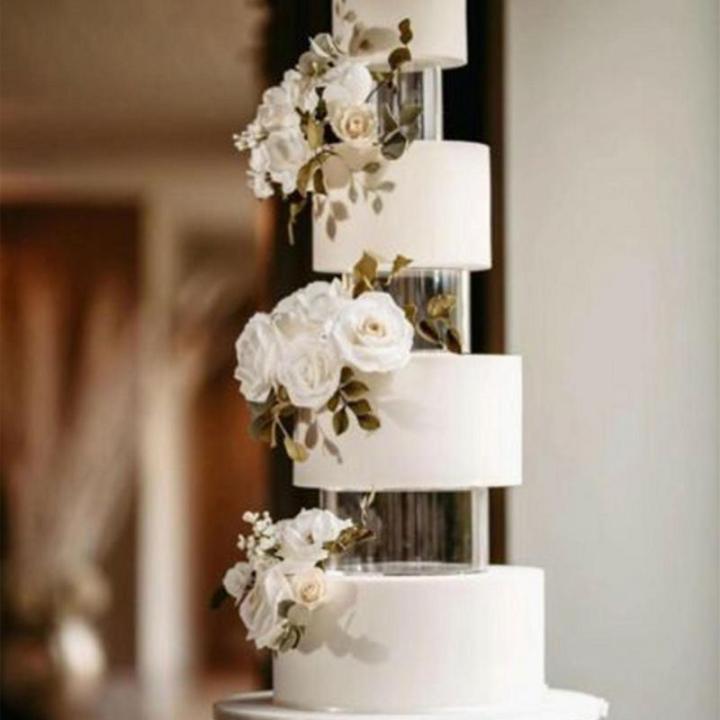 อะคริลิเค้กยืนล้างคัพเค้กยืนที่วางเค้กขนมแสดงแผ่นให้บริการถาดทารกฝักบัวงานแต่งงานงานเลี้ยงวันเกิด