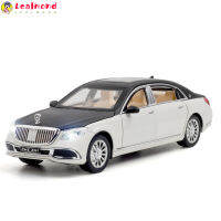 LEAL Simulation 1:24โมเดลรถอัลลอย S600 Maybach ยานพาหนะโลหะจิ๋วคอลเลกชันเด็กของขวัญสำหรับเด็กผู้ชาย