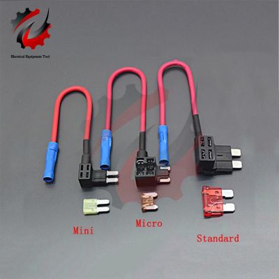 【YF】 12V Micro Mini Standard Size Car Fuse Holder Add-a-circuit TAP Adapter  ATM APM Blade Auto With 10A