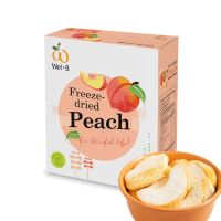 Wel-B Freeze-dried Peach 30g. (พีชกรอบ 30 กรัม)-ขนมเด็ก ขนมเพื่อสุขภาพ ฟรีซดราย ไม่มีน้ำมัน