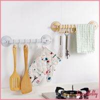 Sweet Belly   ที่แขวนของ ที่แขวนติดผนัง ห้องน้ำ ห้องครัว ที่แขวน ไม่ต้องเจาะรู Coner Towel Hanger with 6 clips