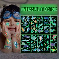 CW 10 Pack Children 39;s CartoonTattoo StickersUnderwaterGlowingUnicornTemporary Sticker