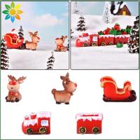 VARIOUS BEAUTY NAILS Gift Micro Landscape Fairy Garden Deer Figurines Home Decor Miniature Carriage Christmas Ornament