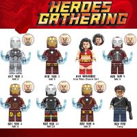 Compatible with Lego Iron Man Dancer Mark Tony Avengers third-party MOC assembled building block minifigure educational toys