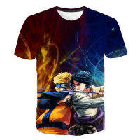 Naruto Riman การพิมพ์ดิจิตอลชายและหญิงฤดูร้อนหลวมเสื้อยืดเด็กแขนสั้นลำลองสบาย Breathable