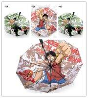 【Ink and green】 Nautical King Animation Luffy Solon Automatic Rain Umbrella Monkey D. ลูฟี่โรโรโนอาโซโลคูลร่ม