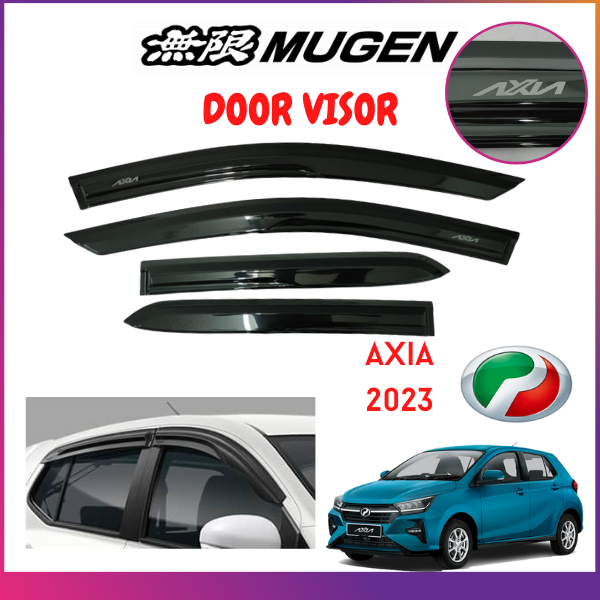 PERODUA AXIA 2023 MUGEN DOOR VISOR AIR PRESS SUN VISOR ( 1SET/4PCS ...