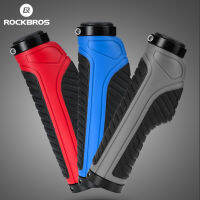 ROCKBROS จักรยาน Grips MTB ROAD Make Double LOCK ยาง Handlebar Grips Anti-SLIP shock-absorbing Soft Grips อะไหล่