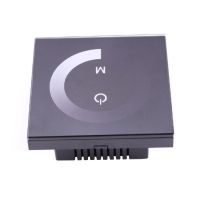 12 Volt LED Dimmer Switch Touch Screen Panel Remote Controller Black for 12V 24V LED Strip Rope Light Ruban Tape Single Color