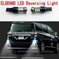 2ชิ้นสำหรับ Nissan ELGR ไฟถอยหลัง E50 E51 E52 LED ความสว่างสูงหลอดไฟเสริมสำหรับรถยนต์ W16W เปลี่ยน T15