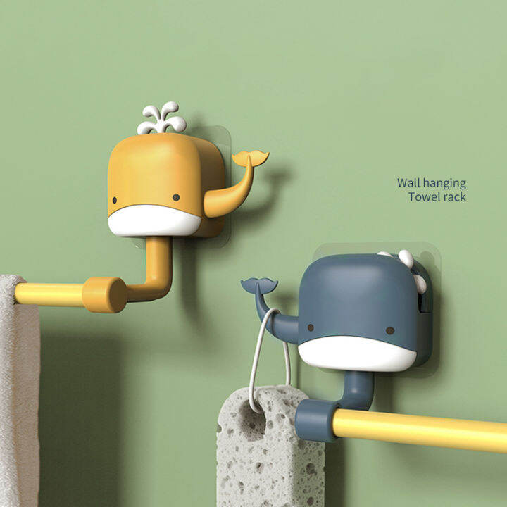 whale-hanging-towel-rack-free-punch-toilet-shelf-bathroom-cartoon-hanger-rod-toilet-rack-towel-holder-kitchen-cabinet-storage