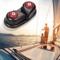 สีดำไนลอนอลูมิเนียมอัลลอยด์ Cam Cleats Fairlead เชือก Gripper สำหรับ Marine Sailing อุปกรณ์เสริมสำหรับเรือเรือใบ