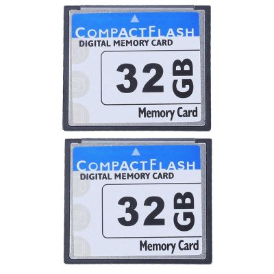 2X Professional 32GB Compact Flash Memory Card(White&Blue)