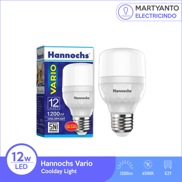 Lampu LED Hannochs Vario 12 Watt Warna Putih | Lazada Indonesia