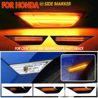 Car Sidemarker Lamps Front Side Marker Light Kit Turn Signal Light For Honda Civic 10th Gen Sedan/Coupe/Hatchback 2016-2021