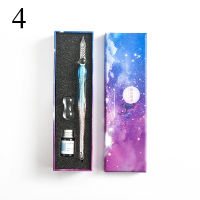 313 Pcs Crystal Glass Pen With 7ml Ink Glitter Gradient Dip Pen Gift Set For Writing Drawing Signatures Stationery Art Supplies