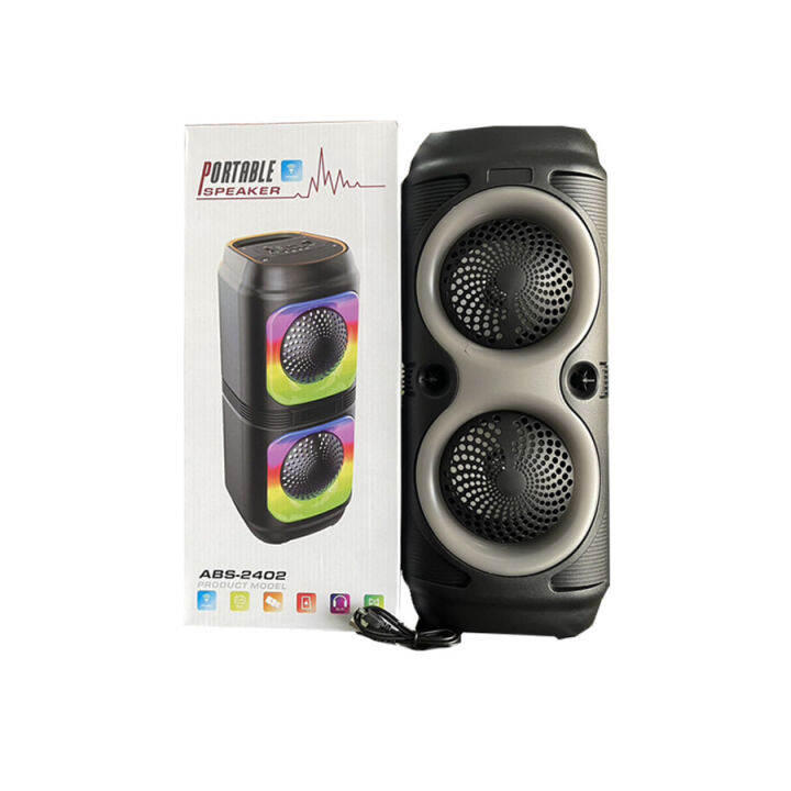 speaker-ลำโพงบลูทูธ-abs-2401-rgb-light-ลำโพงบลูทูธเสียงดี-ไฟrgb