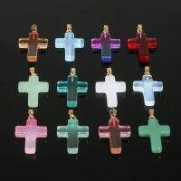 【hot】✺  10PCS 18x25mm Gradient Czech Lampwork Glass Beads Charms Pendant making Necklaces accessories