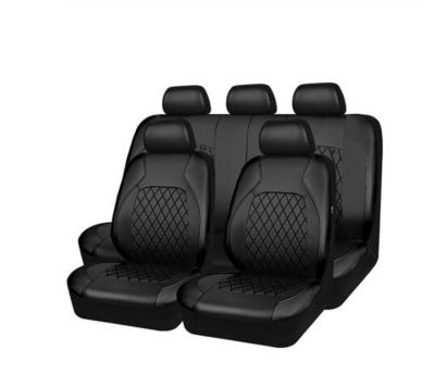 Universal Fit Most Car PU Leather Seat Covers Airbag Compatible Interior Accessories Front/ Rear/ Full Set Cover Cushion Suv