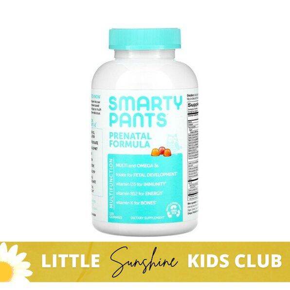 SmartyPants Prenatal Formula Gummy Multivitamin, Vit C, D3, & Zinc