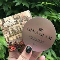 แป้งพัพ แป้งอัดแข็ง แป้งผสมรองพื้นสูตรใหม่ GINA GLAM LONG WEAR MATTE STAY TWO WAY CAKE COMPACT