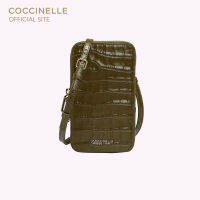 COCCINELLE FLOR CROCO SHINY SOFT smartphone holder 270101 กระเป๋าใส่มือถือ